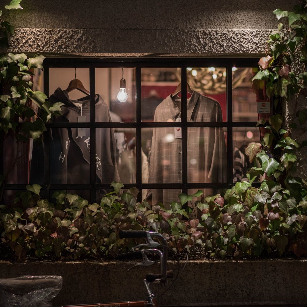 ブティックの窓