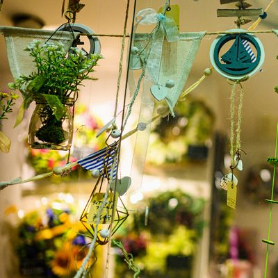 お花屋さんの窓